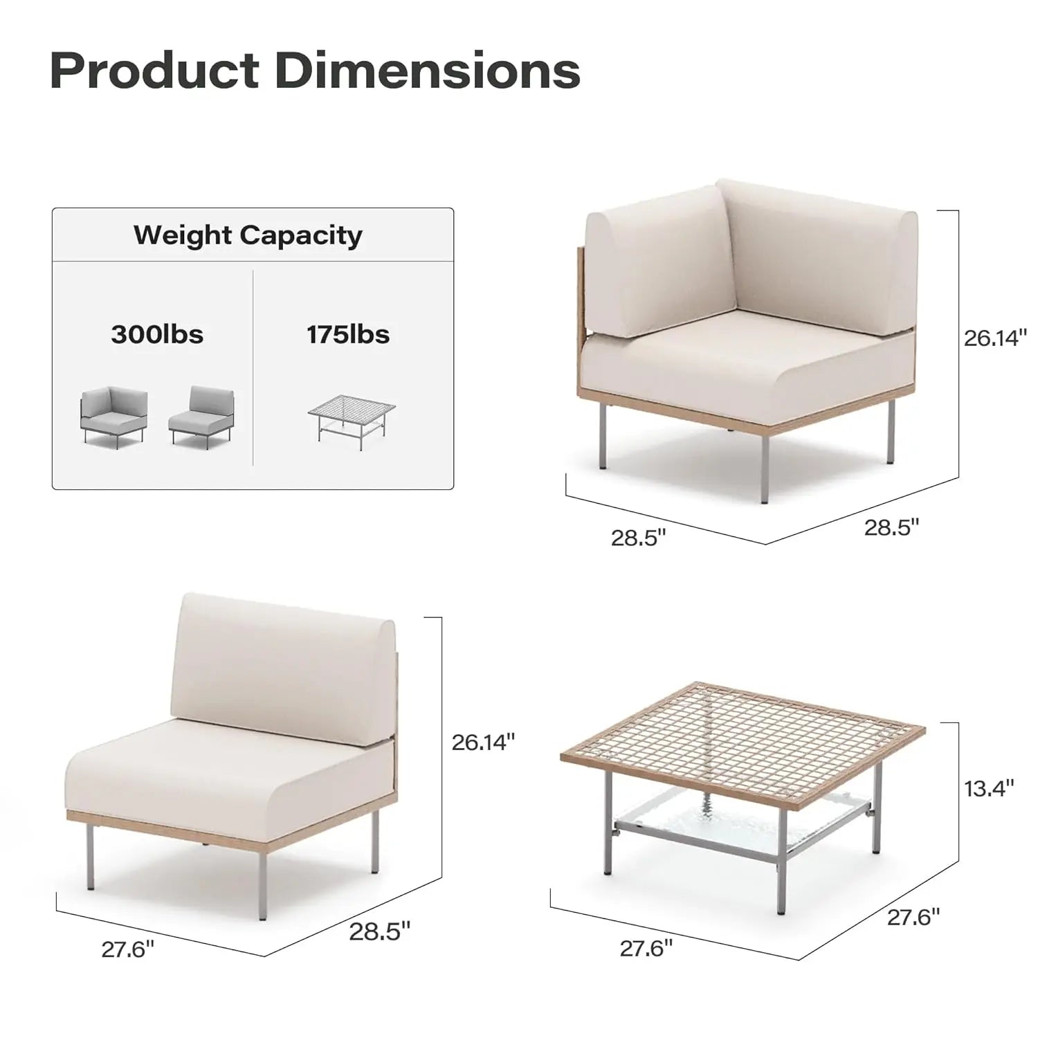 7-Piece Outdoor Patio Furniture Set