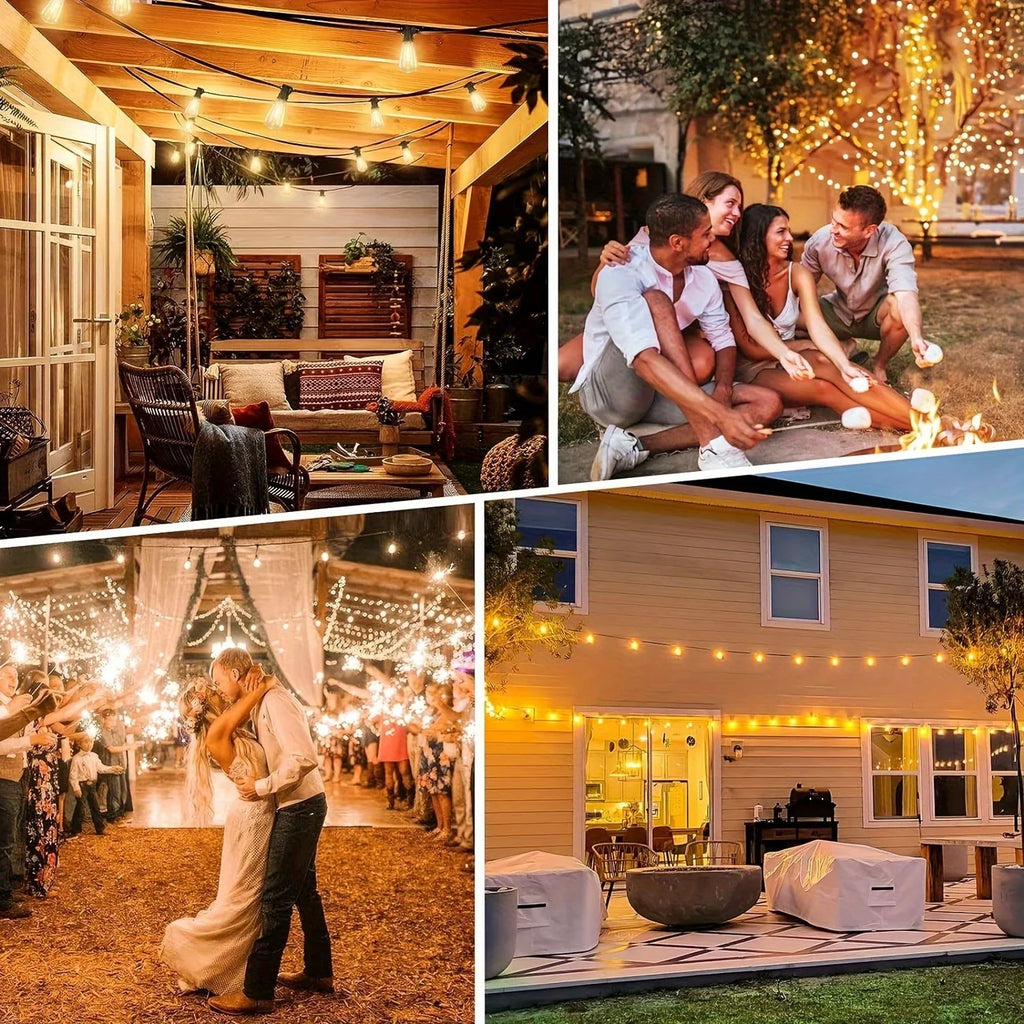 50FT String Lights Solar Powered with Remote, Waterproof