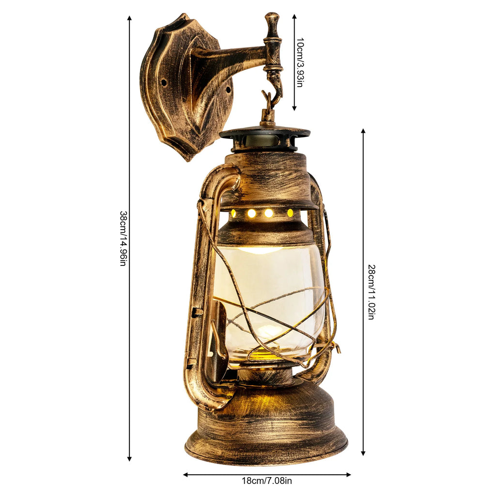 Wall Sconces Retro Antique Vintage Rustic Lantern Lamp