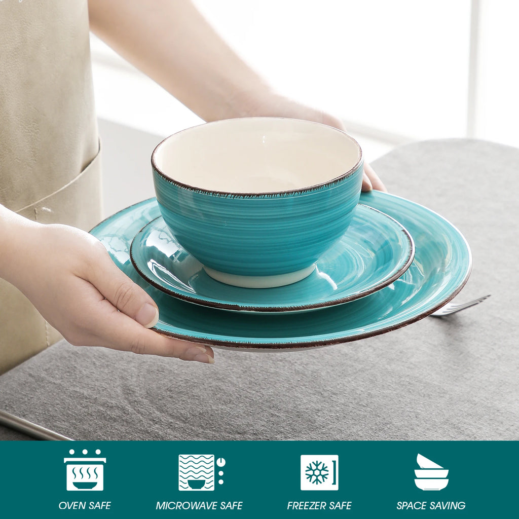 16/32Pc. Porcelain Dinnerware Set
