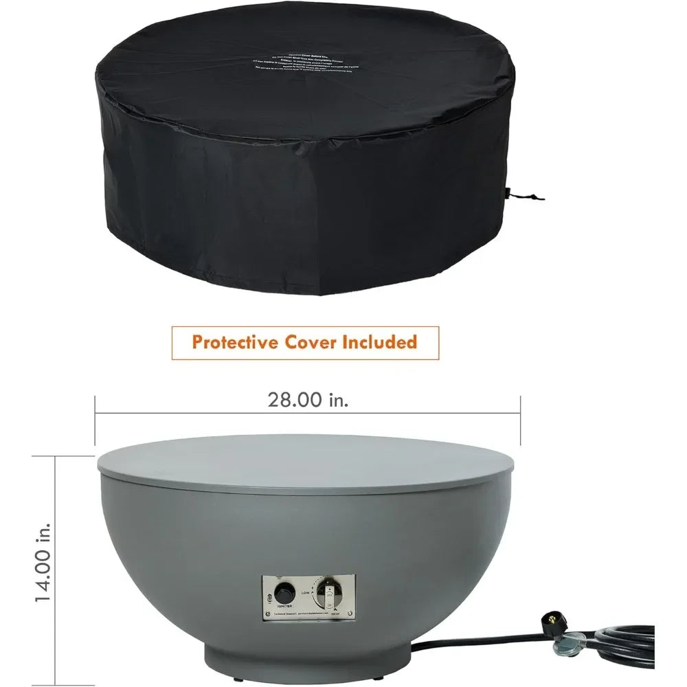 Propane Fire Pit with Natural Gas Conversion Kit