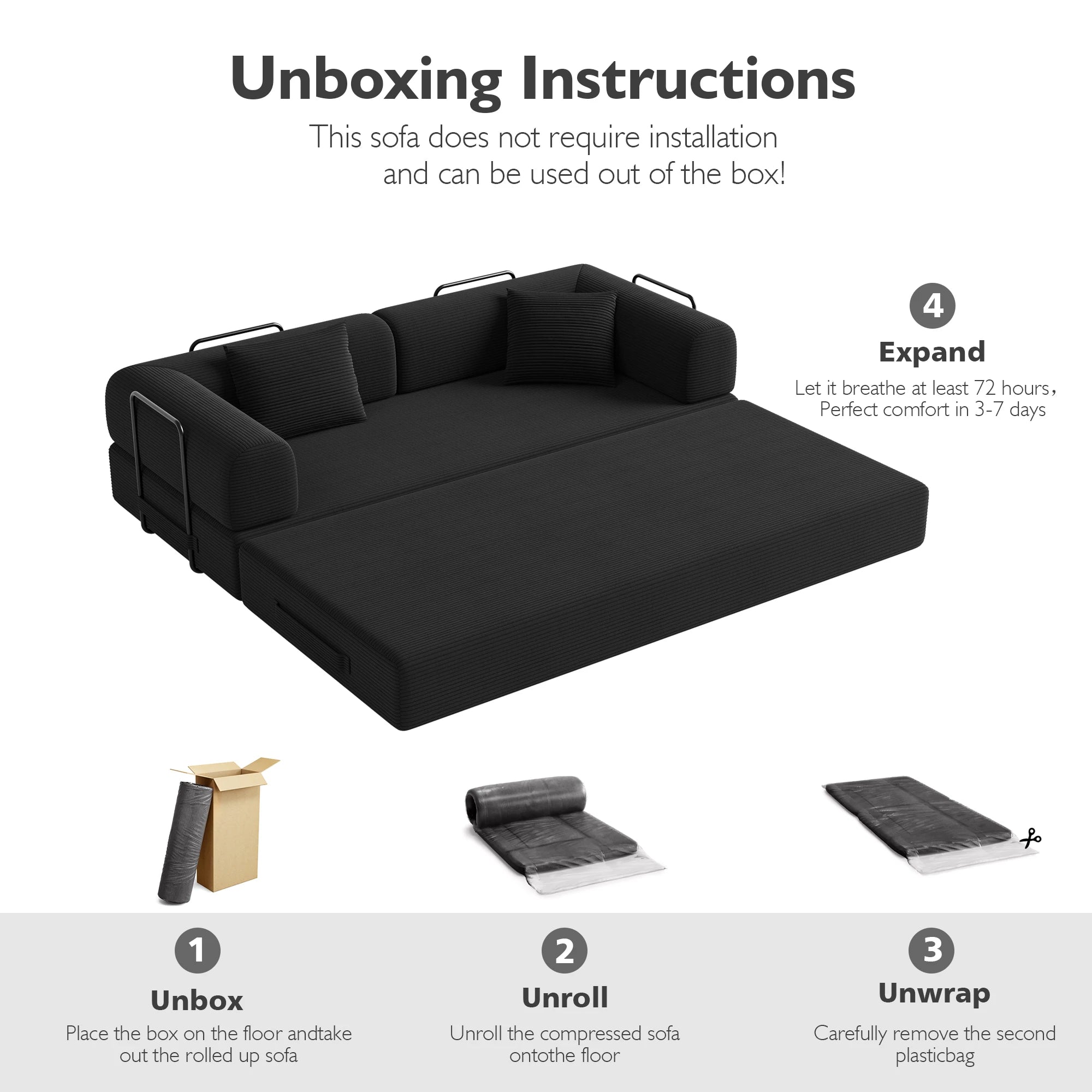 Convertible Floor Sofa Bed