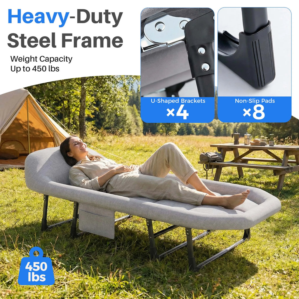 Folding Adjustable Bed/Mattress with Carry Bag