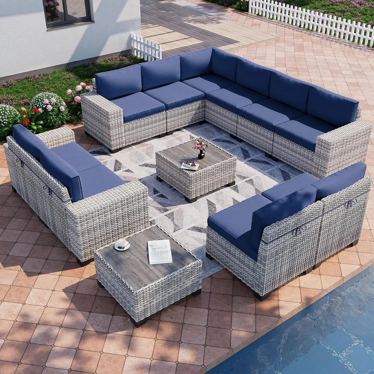 12-Piece Outdoor Patio Furniture Set