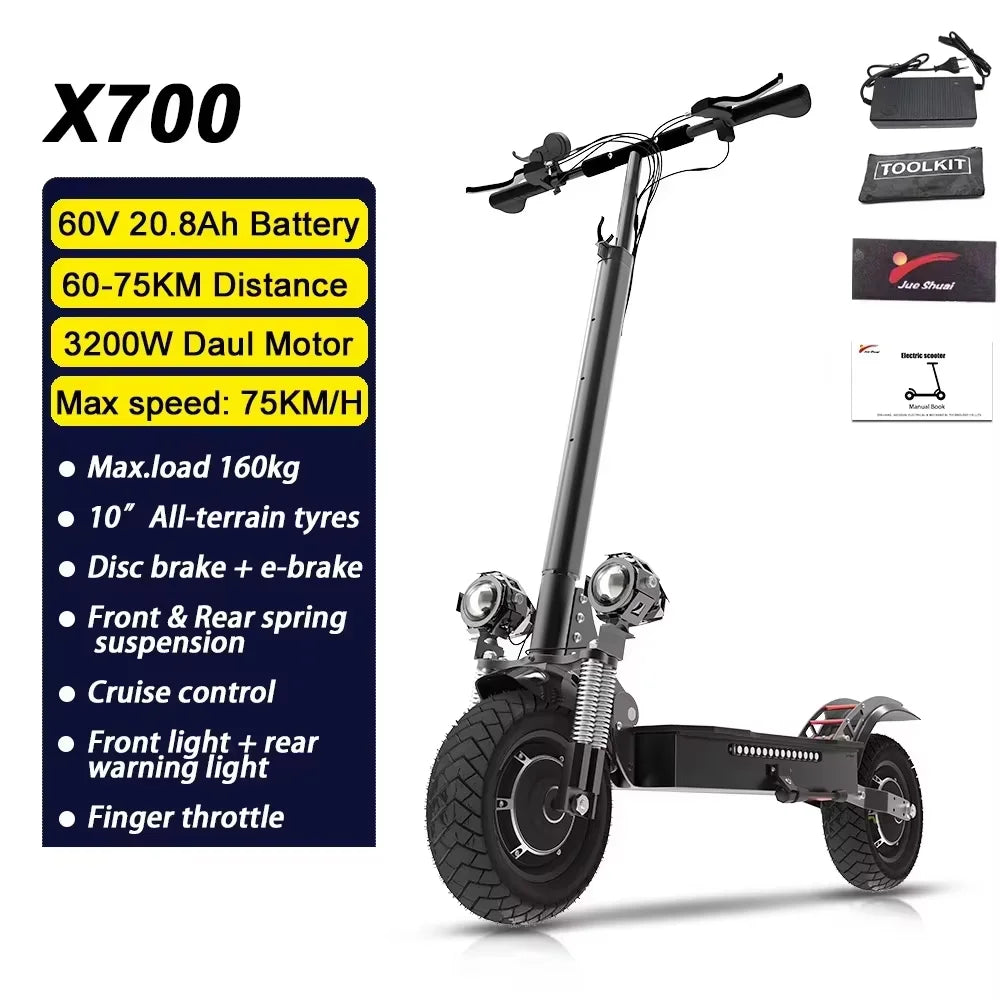 Electric kick scooter, fat tire, Waterproof
