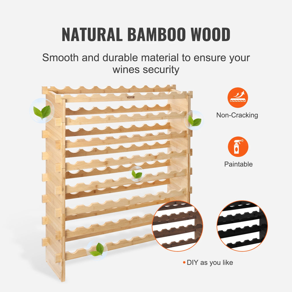48/72 Bottle Stackable Wine Rack