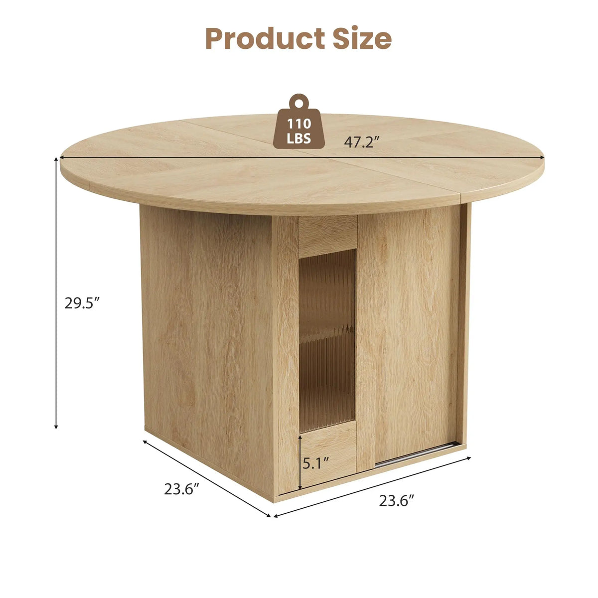 47" Round Dining Table