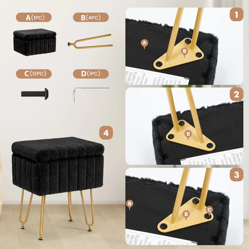 Ottoman Foot Rest Stool