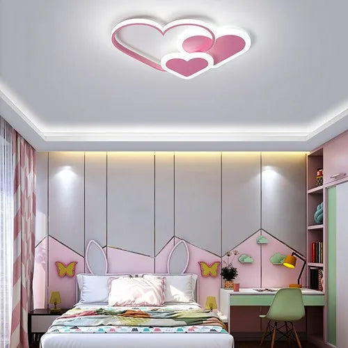Heart-Shaped LED Ceiling Lamp