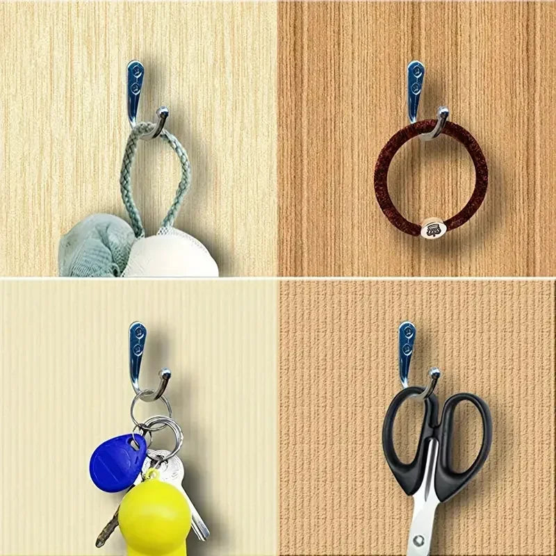 Alloy Hooks with Screws Wall Mounted Hangers