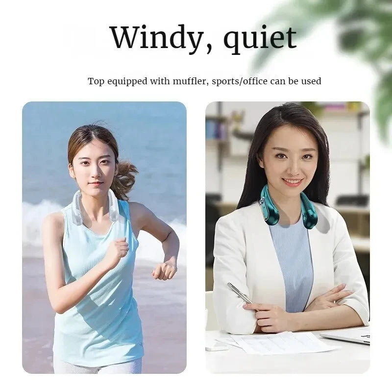 USB Rechargeable Portable Neck Fan