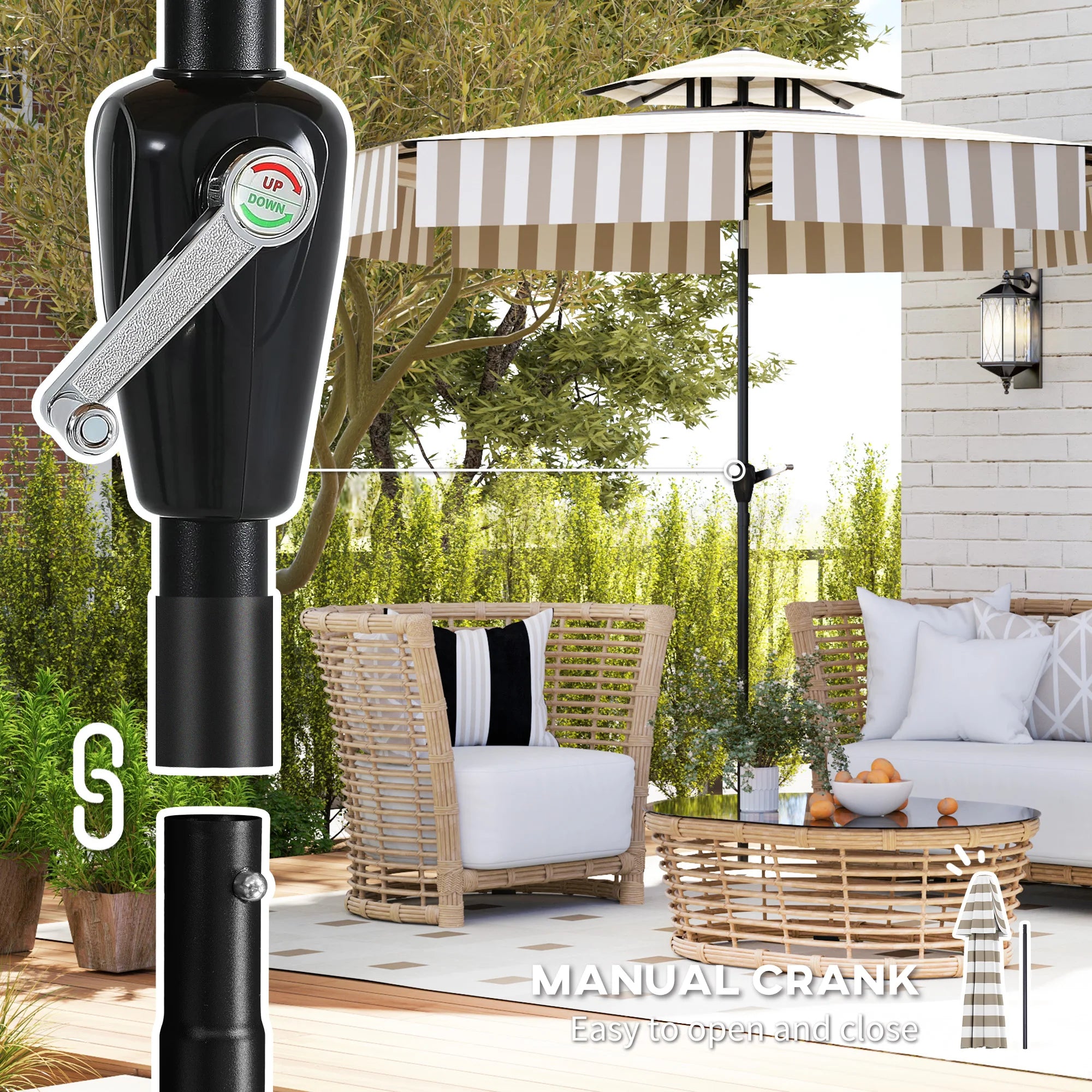8.6ft Patio Umbrella