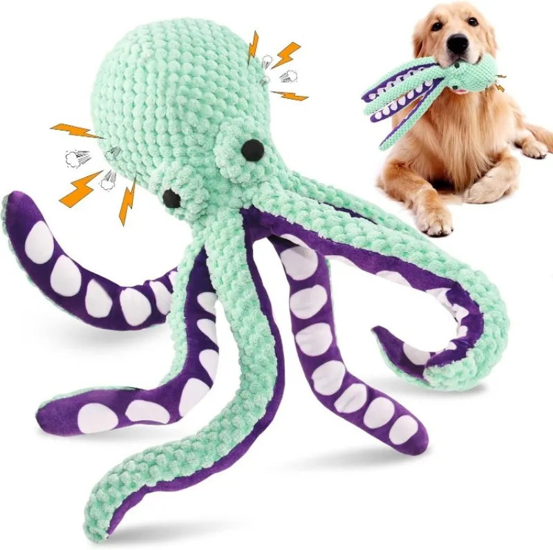 Large Squeaky Plush Dog Chew Toy for All Dog Sizes