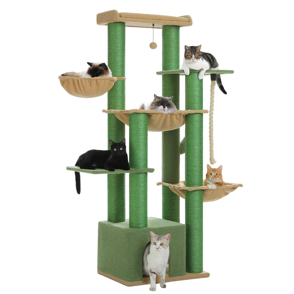 Tall Cat Tower for Indoor Adult Cats