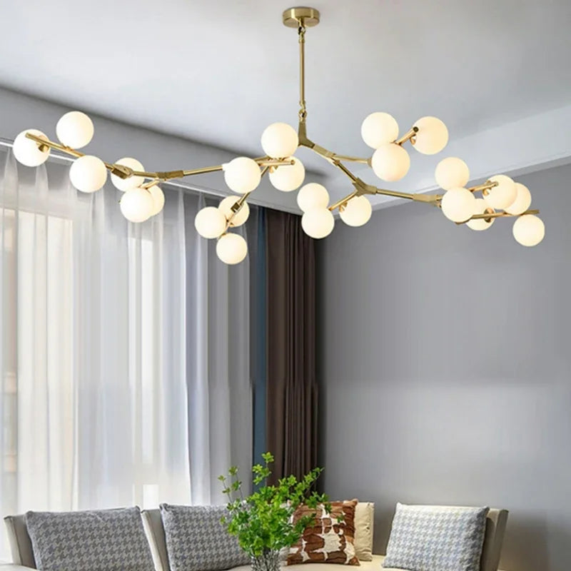 Black Gold LED Chandelier
