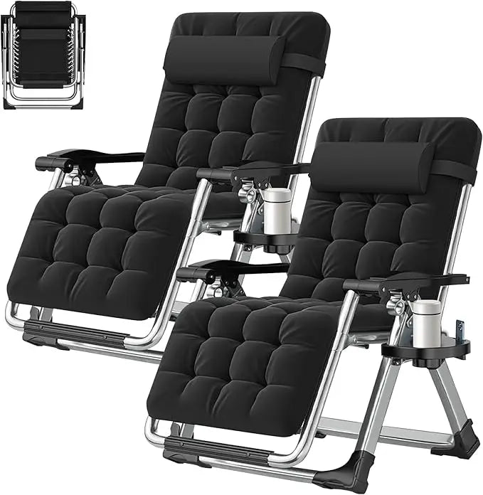 2Pc. Zero Gravity Lounge Chairs