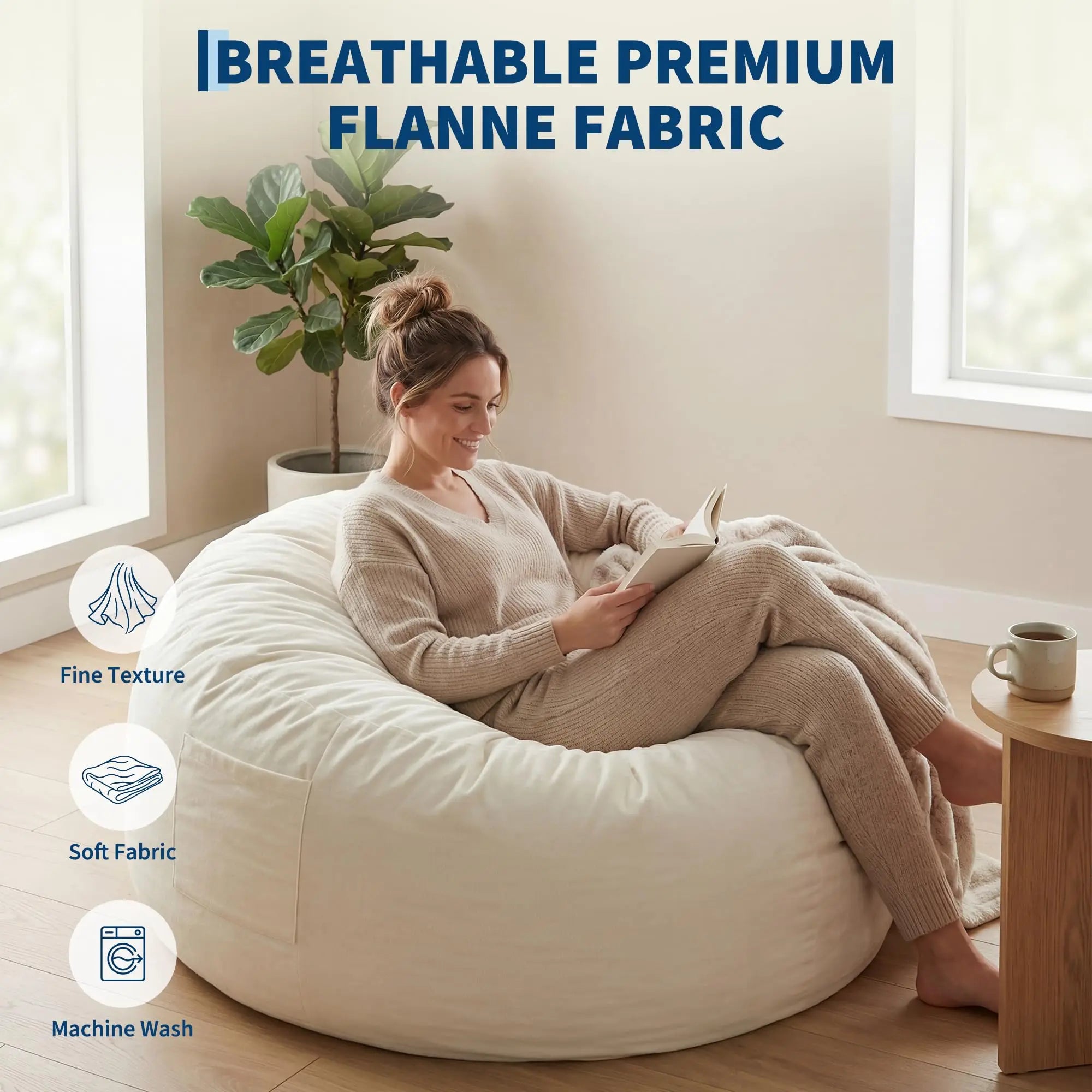 Large Adult Bean Bag Chair