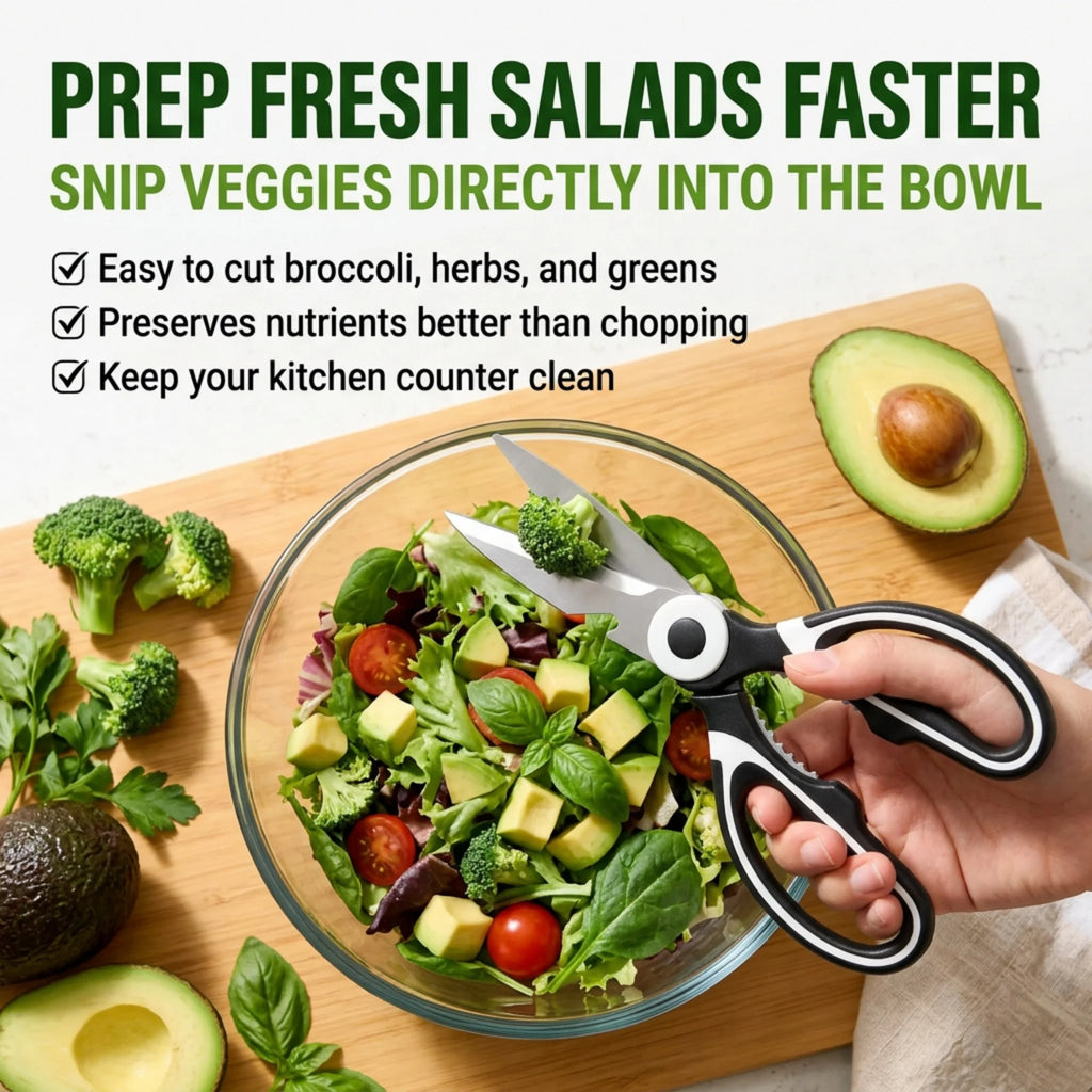 Kitchen Stainless Steel Meal Prep Shears/Scissors