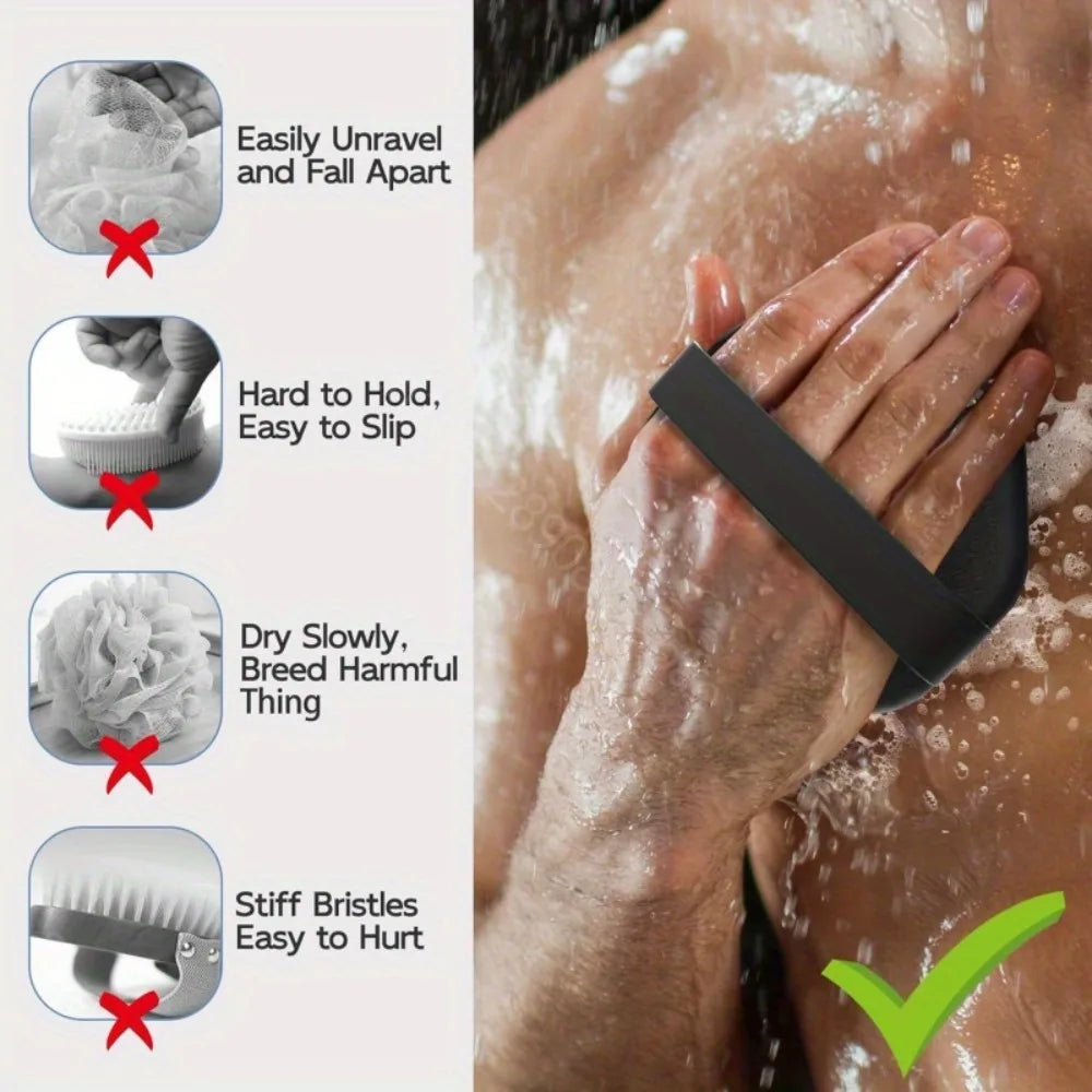 Silicone Back Brush/Sponge/Exfoliating Skin Massager