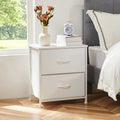 Nightstand Fabric Drawers  Table Storage