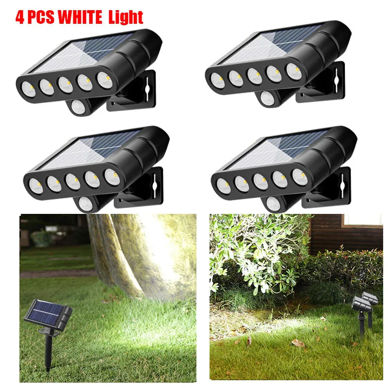 Solar Powered Outdoor Security Lamp