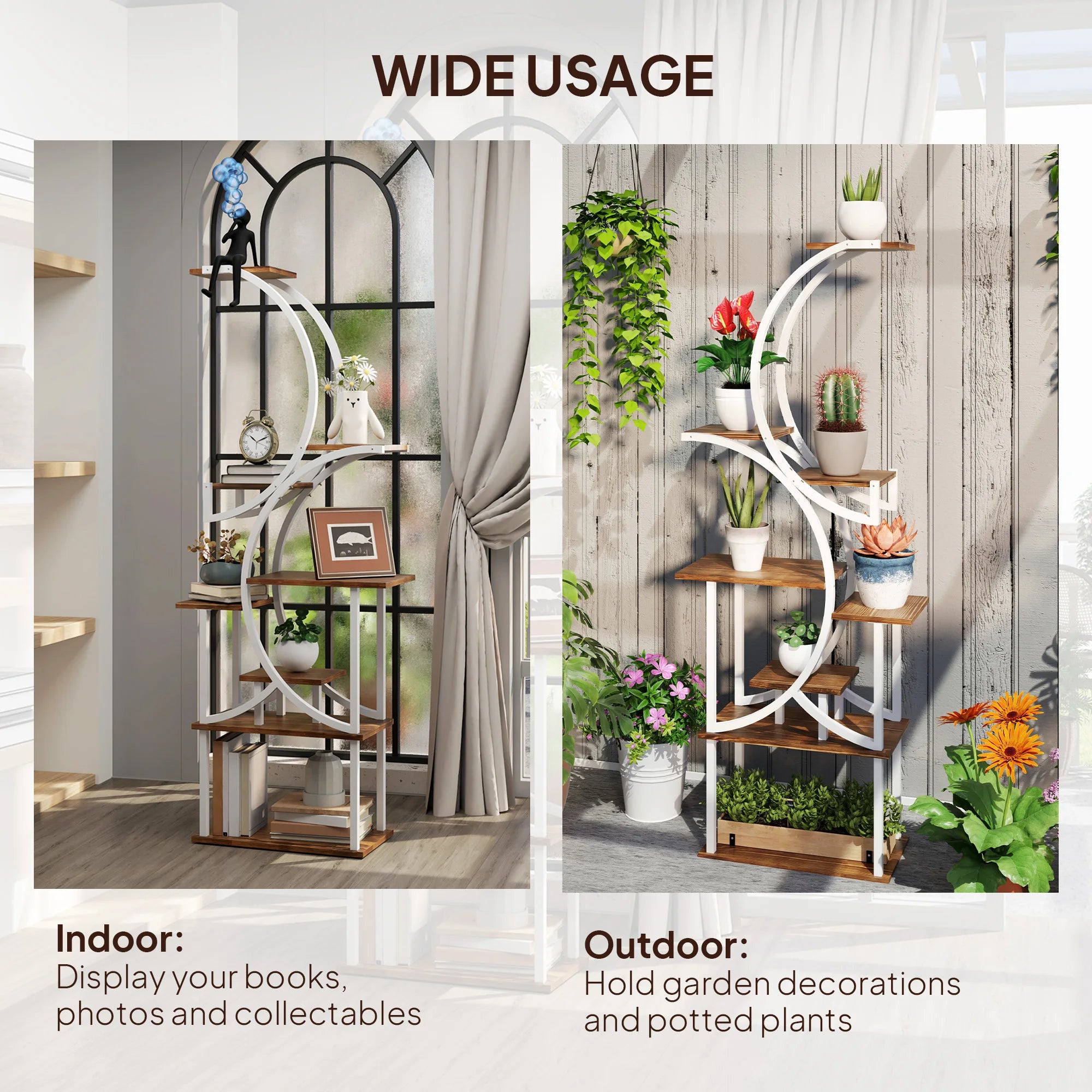 8 Tier Plant Stand 62"
