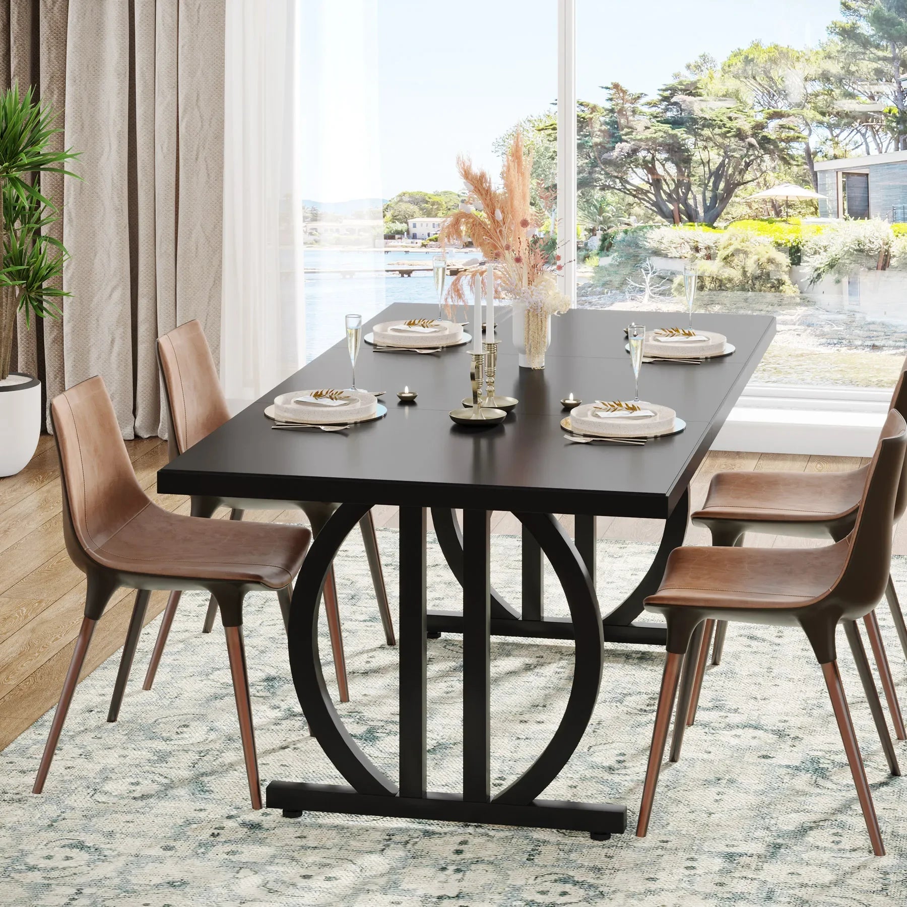 63-Inch Large Dinning Table