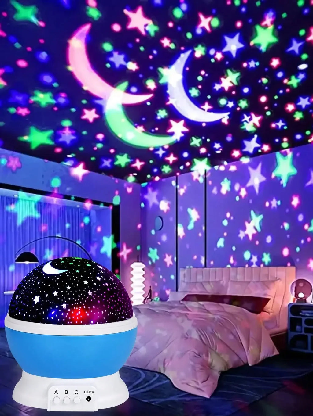 360° Rotating LED Projection Lamp