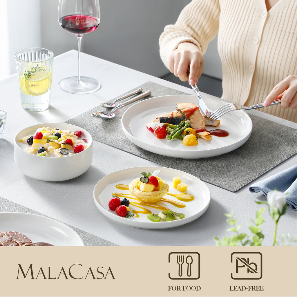 18/36-Pc. Porcelain Dinnerware Set