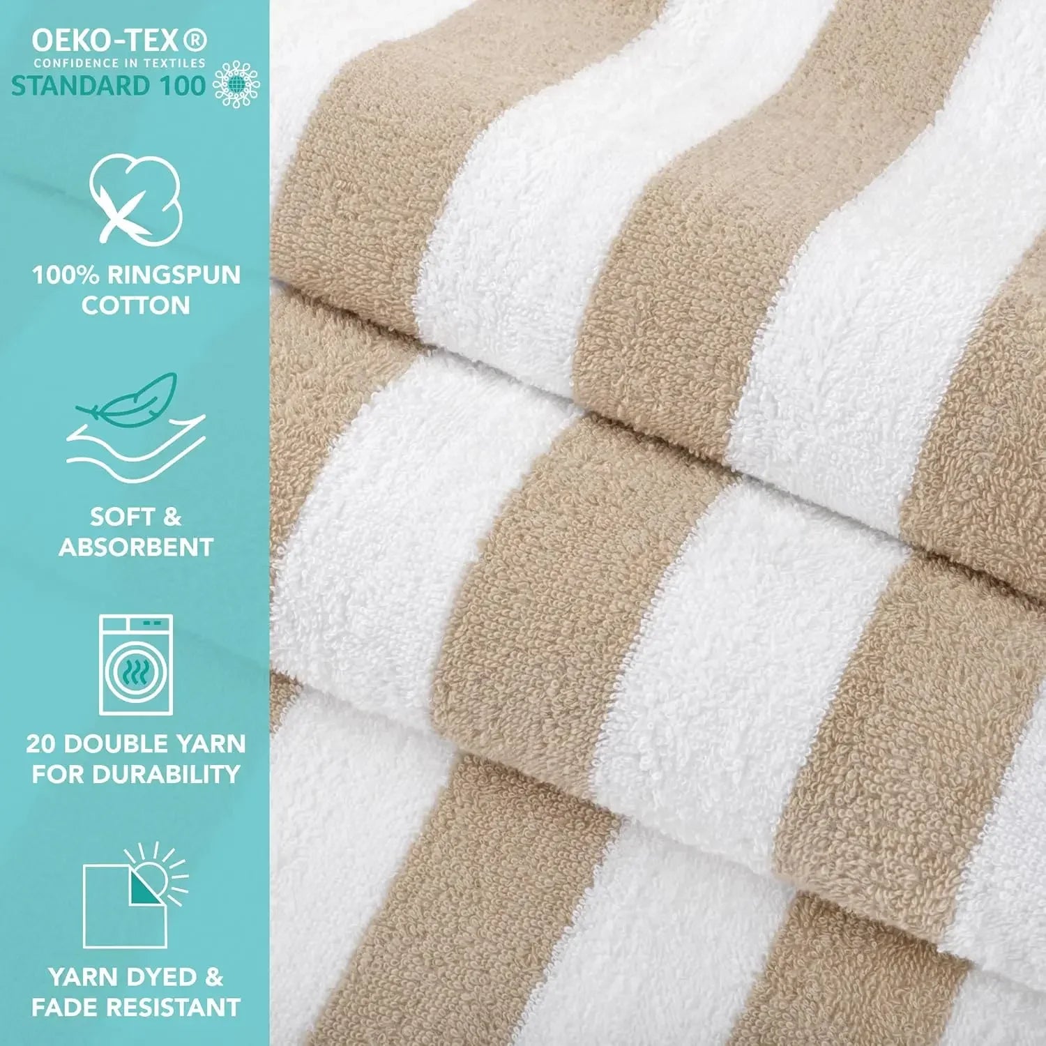 California Cabana Stripe Beach Towel