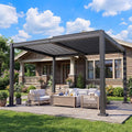 10x12 FT Outdoor Louvered Pergola