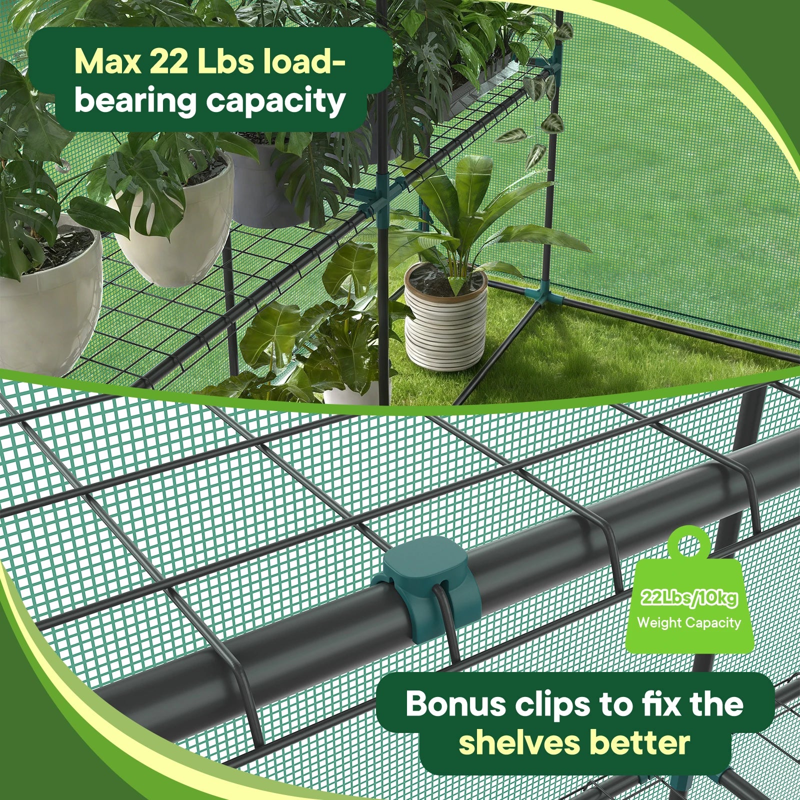 56" Portable Walk-In Greenhouse