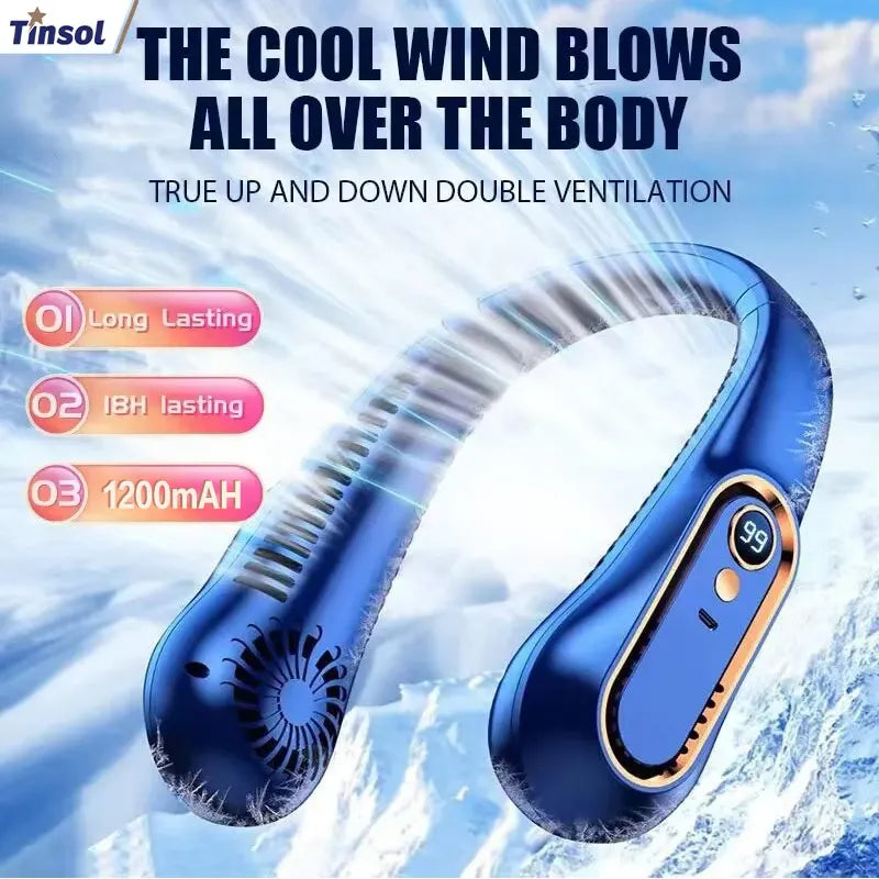 USB Rechargeable Portable Neck Fan