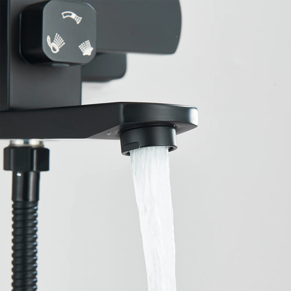 Black Luxury Bathroom Shower Faucet