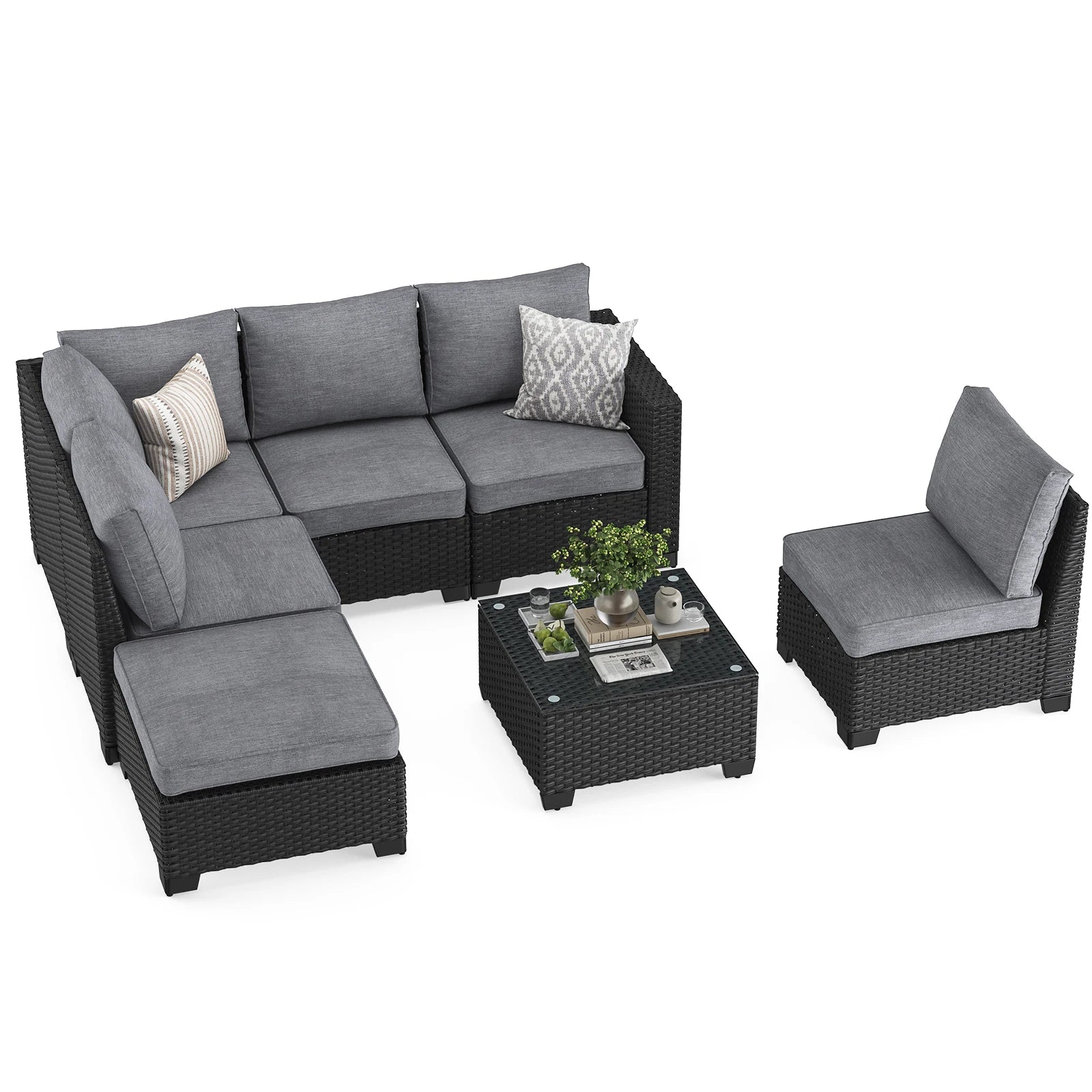 Patio 7pc. Sectional Sofa Set