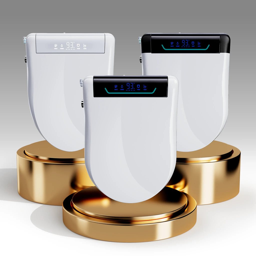 Elongated Smart Toilet Seat air dryer/light/remote control