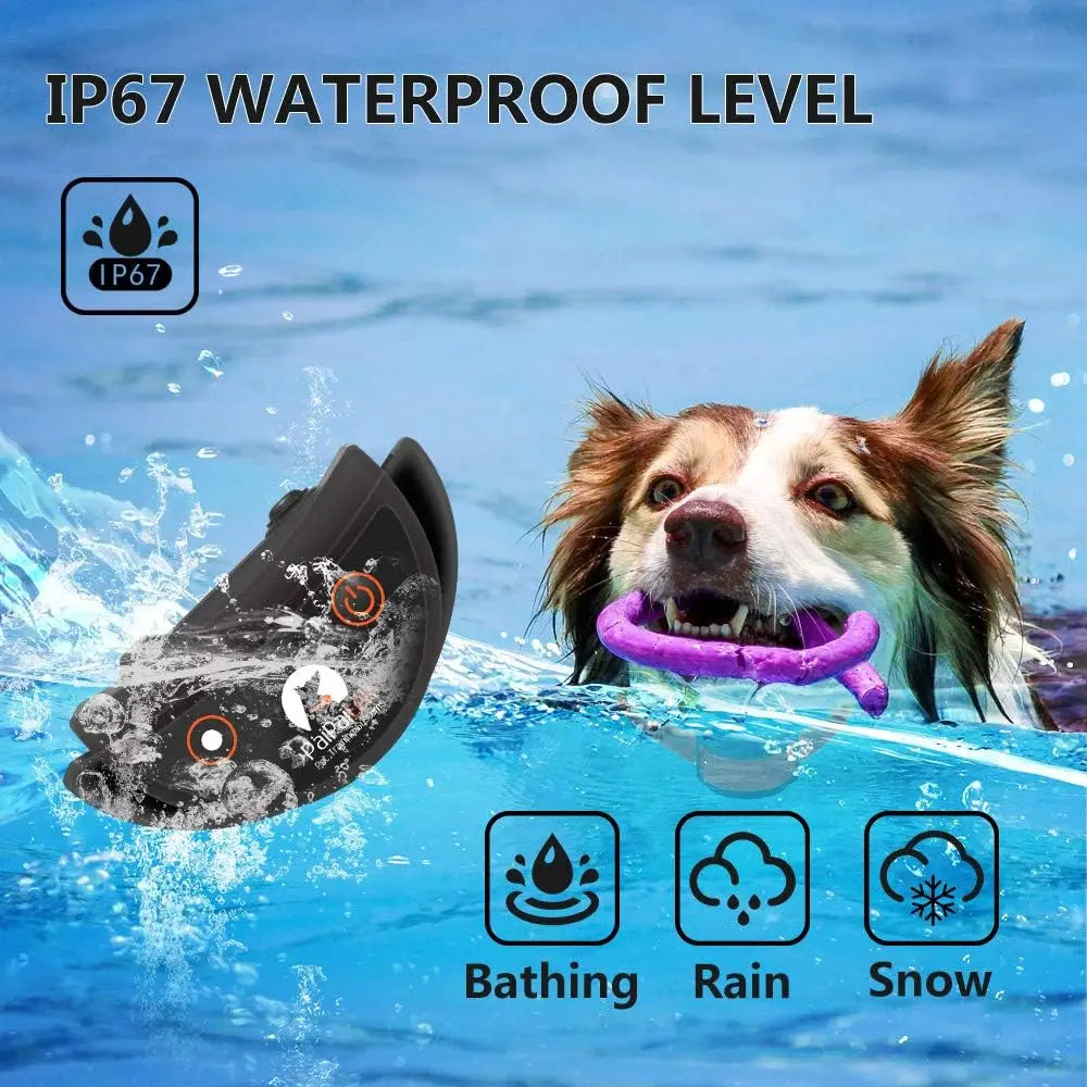 No Shock Dog Training Collar with Remote, 1600ft Rechargeable