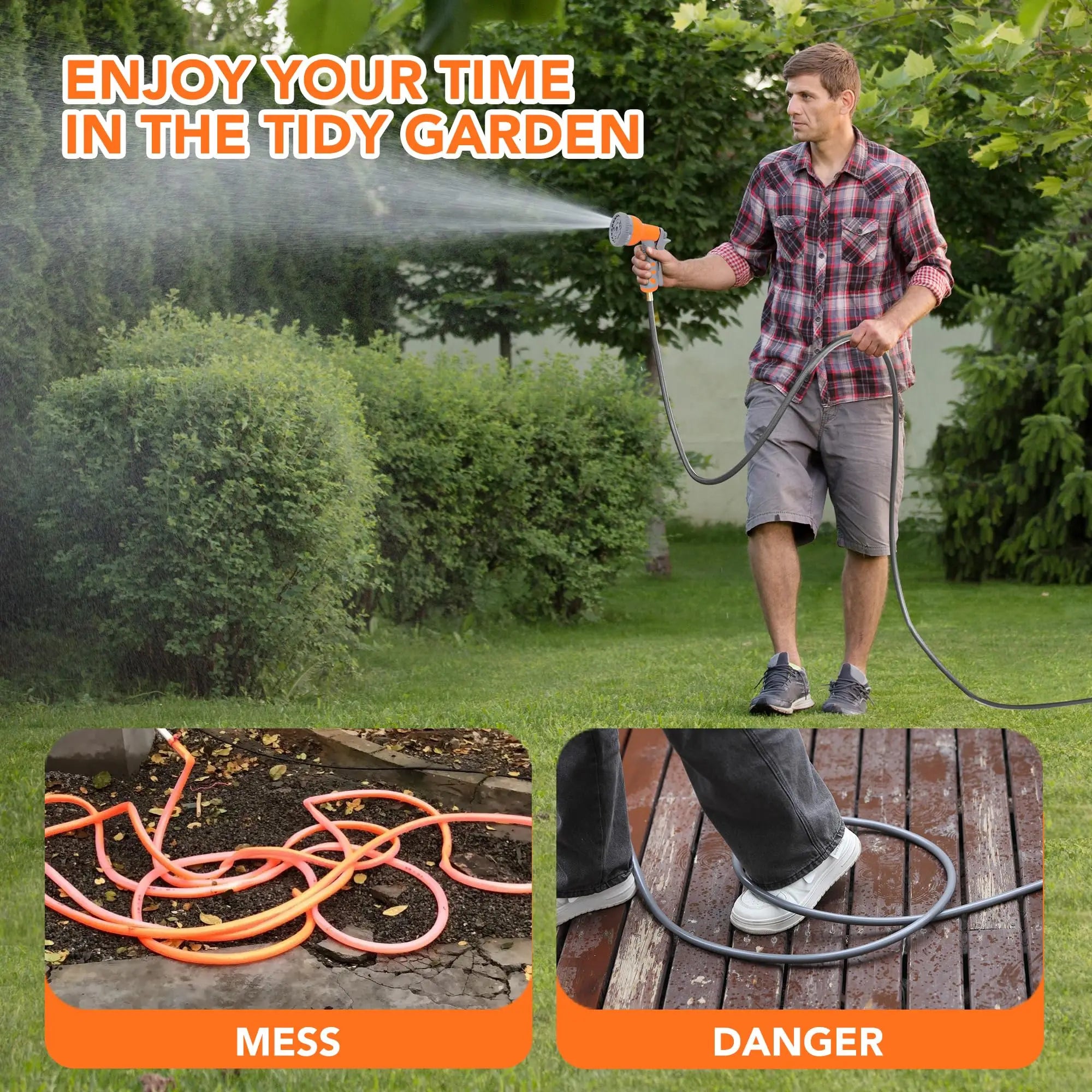 Retractable Garden Hose Reel