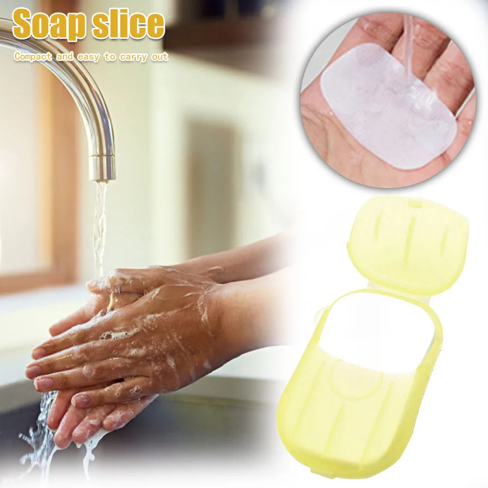 20Pcs Disposable Travel Soap Paper