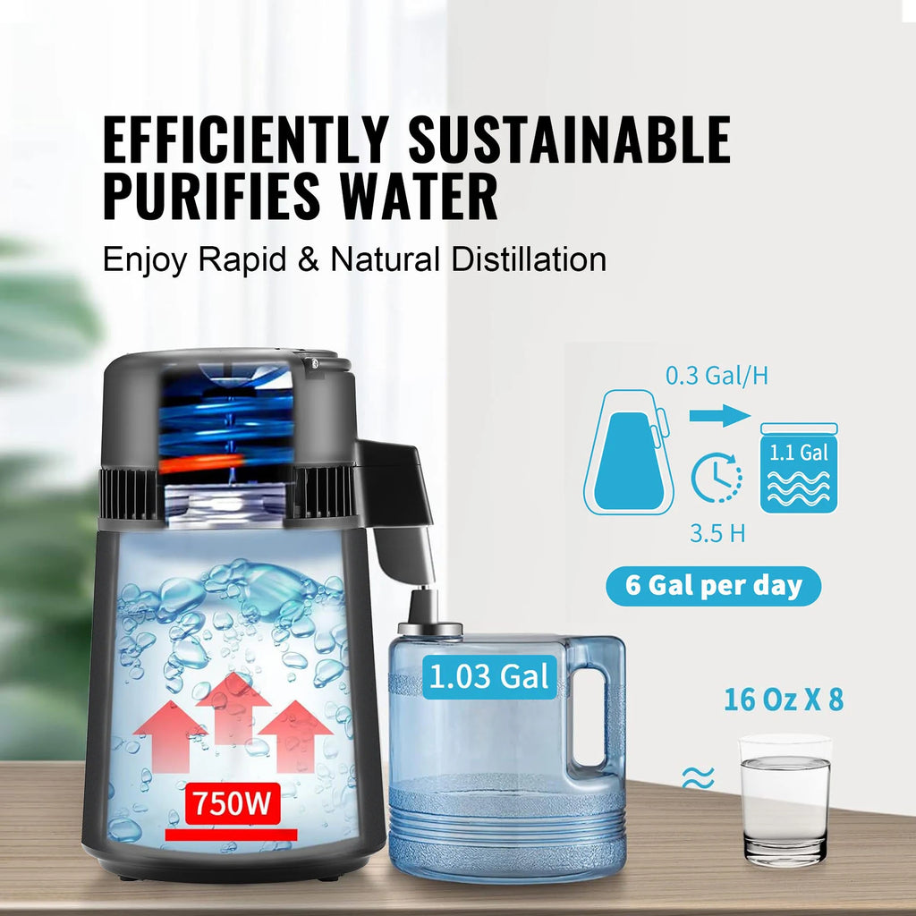 Water Purifier Filter Countertop 4L/1.05gal