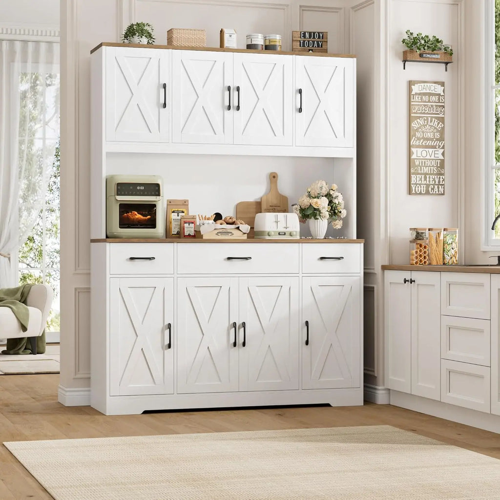 71" Tall Pantry Cabinet with Charging Station