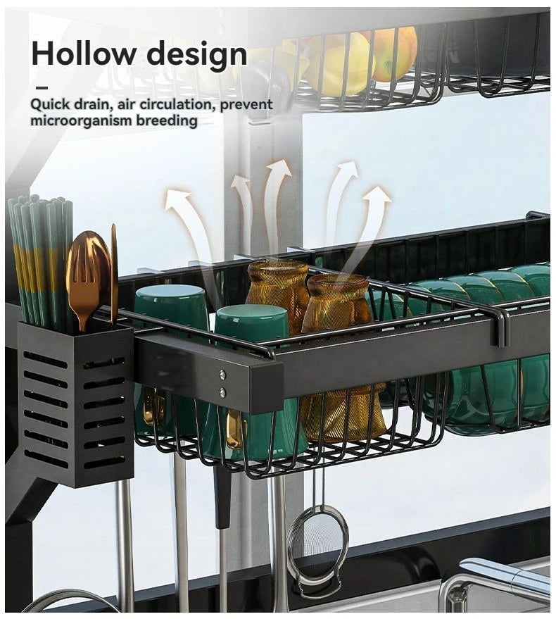Over Sink Drying Rack with Adjustable Shelves
