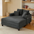 Oversized Corduroy Chaise Lounge