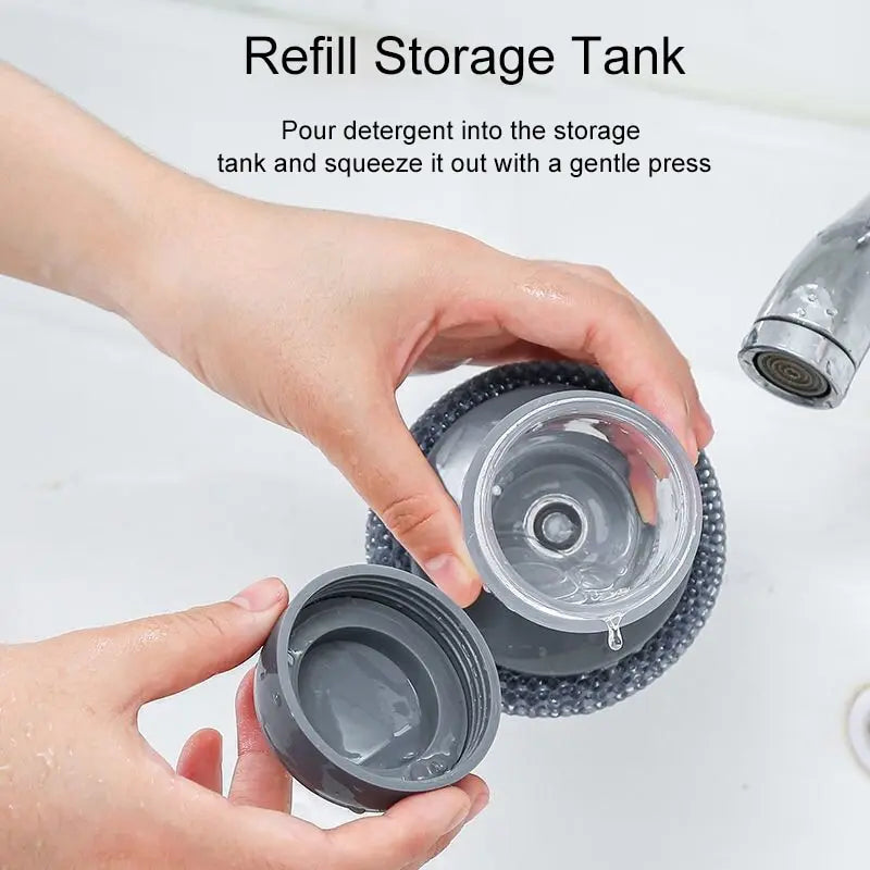 Kitchen Soap Dispensing Brush/Scrubber