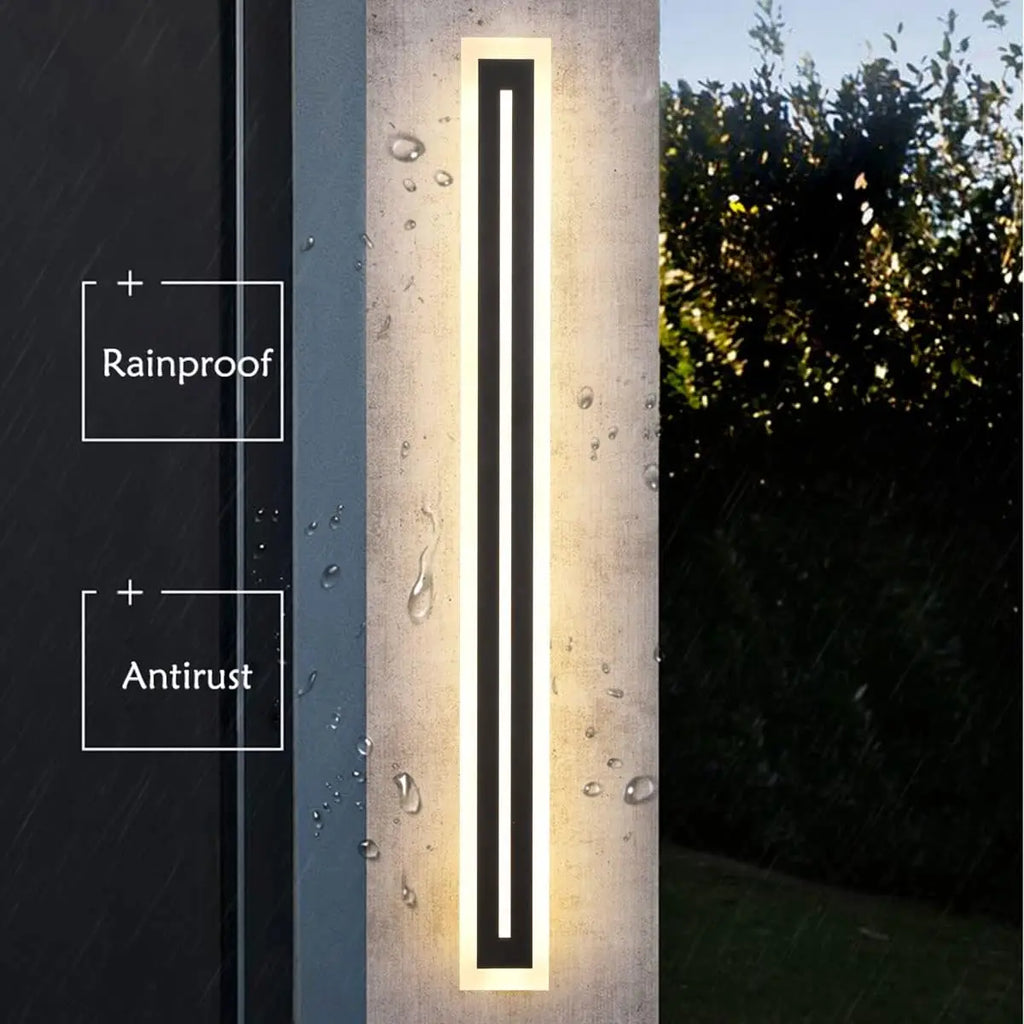 Outdoor Long Strip LED Wall Lighting Fixture