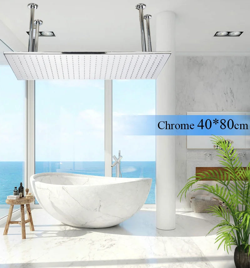 Large LED Rainfall Shower Faucet