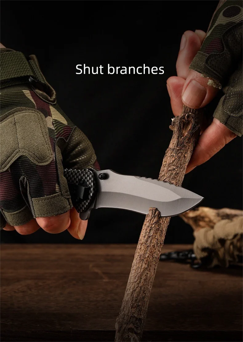 Multifunctional All Steel Portable Folding Knife