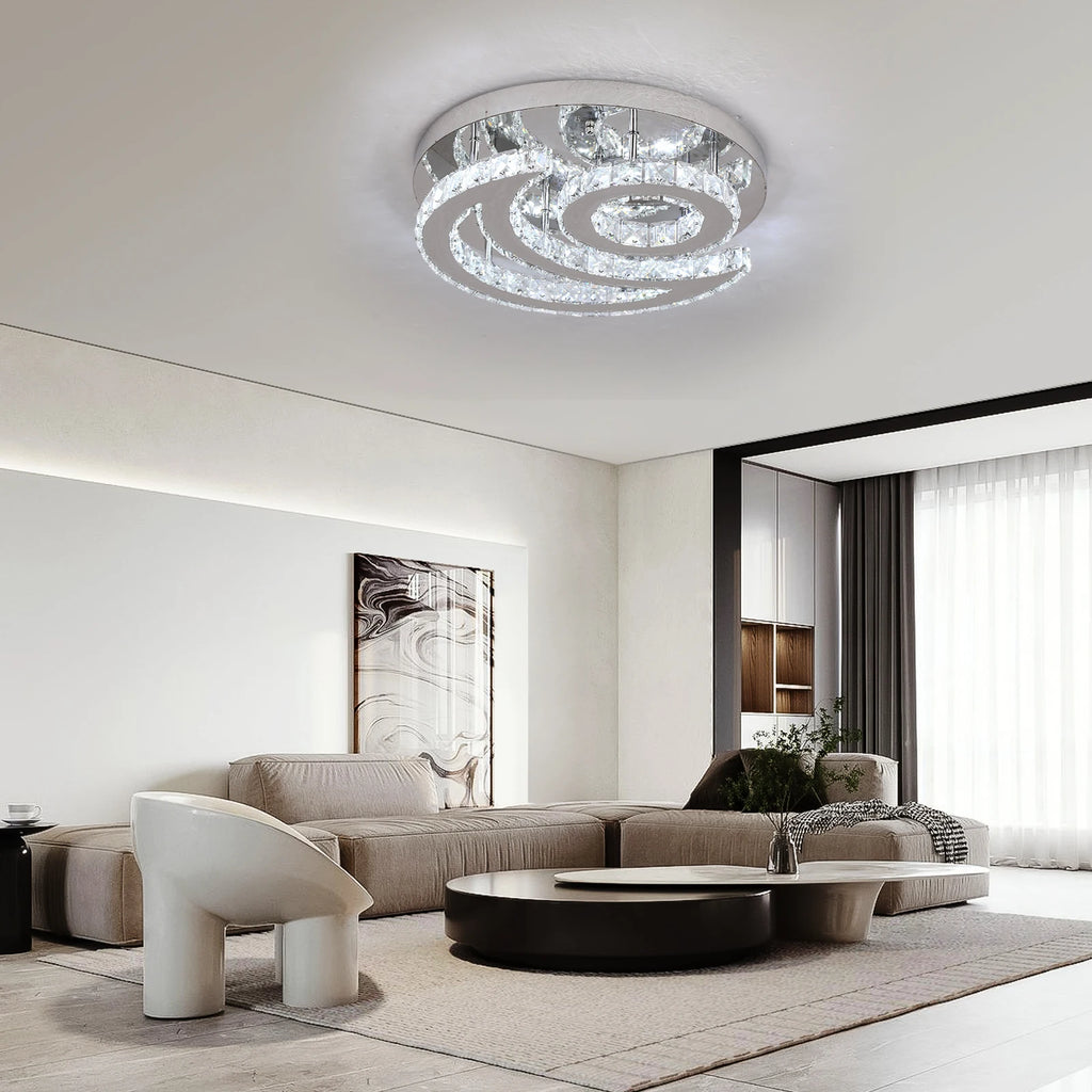 Ceiling Lamp Crystal Led  Chandelier Pendant Light