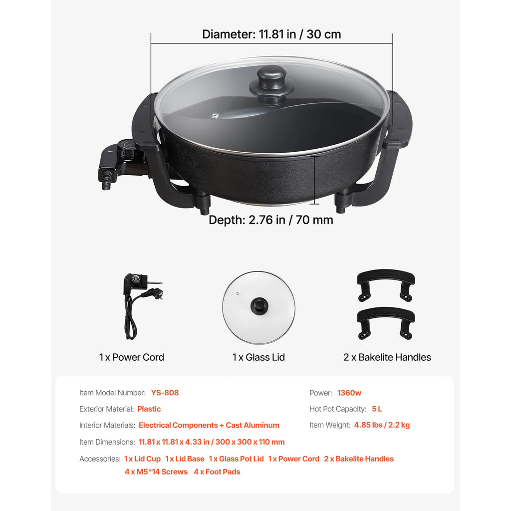 Electric Hot Pot 5L