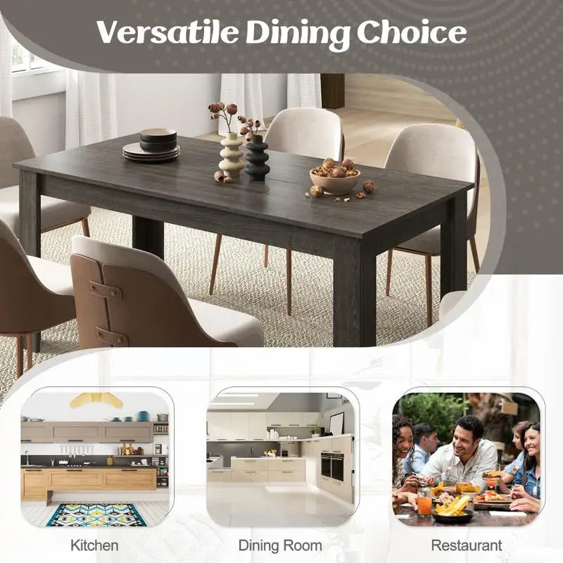 63 Inch Rectangular Table